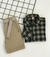 CAMISA M.LONGA XADREZ CAQUI/PRETO 1/2/3 (FIO TINTO) - loja online