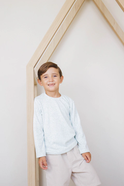 CAMISA LONGA MALHA TRICÔ PEPPERMINT 4/6/8 - comprar online