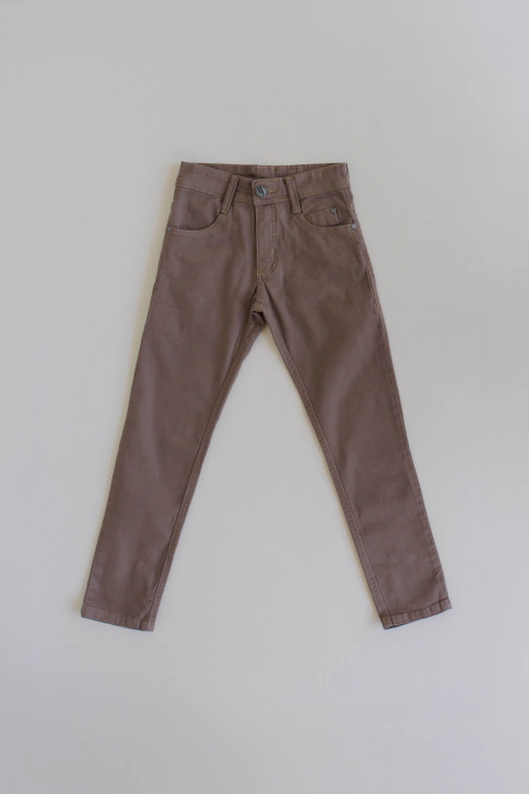 CALÇA INFANTIL BRIM CAQUI 1/2/3 - comprar online