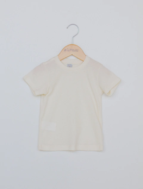 CAMISA MALHA TEXTURIZADA NATURAL 4/6/8 - comprar online