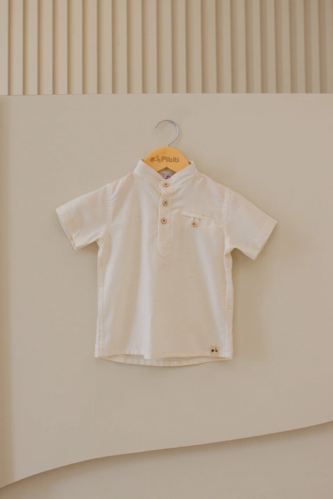 BATA M.CURTA INF. LINHO NATURAL OFF 1/2/3 - comprar online