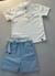 BATA INF. MANGA CURTA MINIPRINT OFF WHITE 1/2/3 - Pibiti