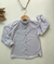 CAMISA M.LONGA INF. LISTRAS FINAS CINZA MEDIO 4/6/8 na internet