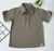 BATA MANGA CURTA LINHO C/SETA INF. CAQUI 1/2/3 - comprar online