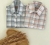 CAMISA MC XADREZ CANELA BABY ( FIO TINTO ) na internet