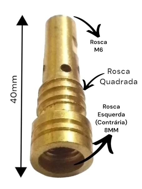 Porta Bico MIG ABIMIG BR 155 Roscado Binzel