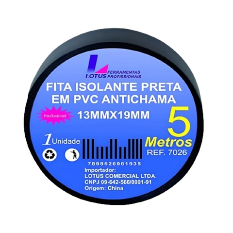 Fita Isolante 13X19 5M Lotus
