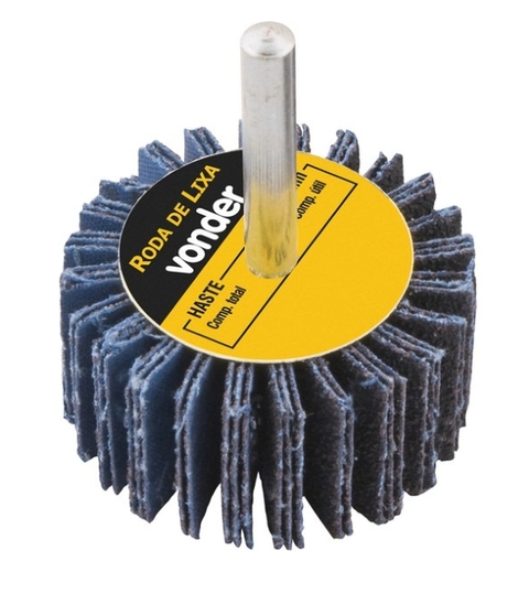 Roda de Lixa 40mm x 25mm com Haste Grão 80 Vonder