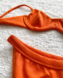 Biquíni Malibu Hot Pants Cavado Laranja - OCEAN BREEZE