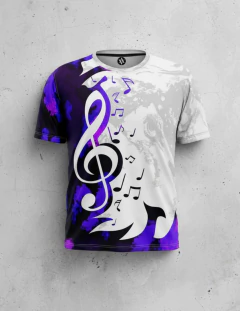 REMERA NOTA MUSICAL CLAVE DE SOL COLORES AX-2799 ARTEMIX