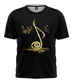 REMERA NOTA MUSICAL GOLD AX-1567 ARTEMIX - comprar online