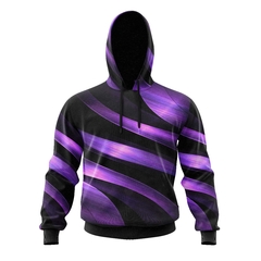 BUZO / CAMPERA CAPUCHA ARTE 3D VIOLETA ARTEMIX CC-0458 - comprar online