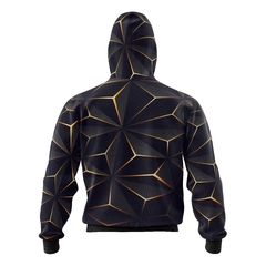 BUZO /CAMPERA CAPUCHA ARTE 3D GEOMETRICO CC-0460 - comprar online