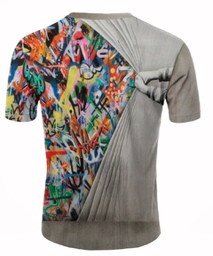 REMERA ARTE CALLEJERO 3D ARTEMIX AX-0683 en internet