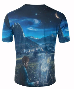 REMERA ARTE NOCHE Y ESTRELLAS ARTEMIX AX-0387 en internet