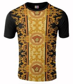 REMERA MODA DISEÑO ARTE VERSACE NEGRO ARTEMIX AX-0114 - comprar online