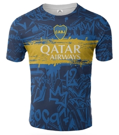 REMERA DEPORTIVA BOCA JUNIORS GRAFFITI ARTEMIX CAX-0699 - comprar online