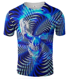 REMERA CALAVERA AZUL ARTEMIX AX-0576 - comprar online