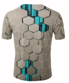REMERA HEXAGONOS 3D ARTEMIX AX-0270 - comprar online