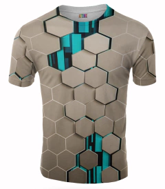 REMERA HEXAGONOS 3D ARTEMIX AX-0270