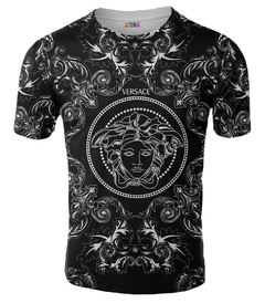 REMERA MODA MEDUSA DISEÑO VERSACE BLACK ARTEMIX AX-0303