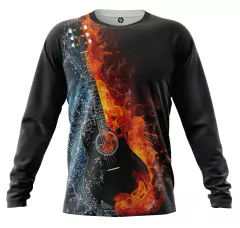 REMERA GUITARRA AGUA Y FUEGO 3D artemix AX-1151 - comprar online