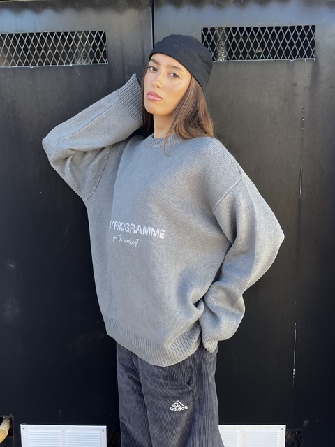 SWEATER [TKY] GRIS TOPO - comprar online