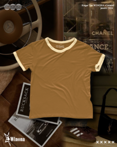 Camiseta CARAMEL - Ringer Tee Winona - comprar online