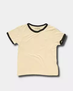 Camiseta Ringer Tee BASIC - Gola Preta - Winona Forever