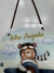 Placa decorativa ursinho aviador 28x28cm - comprar online
