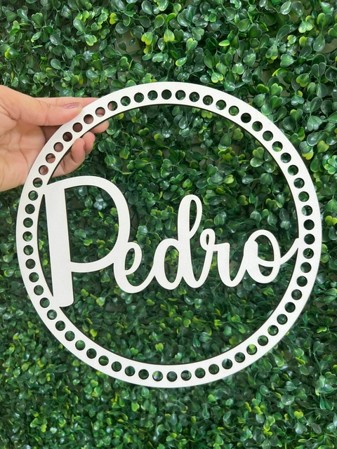 Base para crochê MDF branco PERSONALIZADA 25cm (3mm)