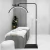 Luminária Piso LED Salão de Beleza, Arco Meia Lua, c/ Suporte p/ Celular, p/ Estética, Cílios, Maquiagem, Sobrancelhas, Manicure, Tatuagem - Branco - comprar online