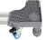 Suporte, Carrinho Reforçado p/ Máquina de Lavar, Geladeira, Lava e Seca, Lavadora, Brastemp, Samsung Ecobubble, Electrolux, Midea, LG - Cinza