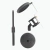 Mini Pedestal Suporte Mesa c/Shock Mount Microfone Dinâmico - comprar online