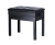 Banqueta Preta, Banco p/ Piano, Teclado Yamaha, Casio, Roland, Korg, c/ Ajuste Altura, Baú - Assento: 55 x 34 cm na internet