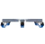 Suporte, Carrinho 8 Rodas p/Geladeira, Refrigerador Side By Side Samsung, Lava e Seca Brastemp, Electrolux, Midea, Philco, LG, 56 - 91 cm X 50 - 85 cm - Aj Som | Acessórios Musicais