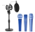 Mini Pedestal Suporte Mesa c/Shock Mount Microfone Dinâmico