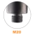 Prolongador Hibrido (Copo/Rosca), Extensor de Subwoofer c/ Rosca M20 p/ Caixa QSC KW181, JBL EON, EV, RCF, dB technologies, Mackie - loja online