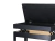 Imagem do Banqueta Preta, Banco p/ Piano, Teclado Yamaha, Casio, Roland, Korg, c/ Ajuste Altura, Baú - Assento: 55 x 34 cm