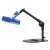 Suporte de Mesa para Microfone com Base de Ferro, Haste Girafa Ajustável, Rosca 3/8" e Adaptador 5/8" – Ideal p/ Podcast, Estúdio e Lives
