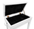 Banqueta Branca, Banco p/ Piano, Teclado Yamaha, Casio c/ Ajuste de Altura, Baú (Porta Partituras, Livros), Assento 55 x 34 cm - loja online