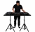 Mesa para DJ Desmontável Portátil com Altura Ajustável