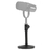 Mini Pedestal, Suporte de Mesa p/ Microfone, Base Redonda Aço, Regulável - SM7B, MV7, C1, AKG