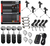 Kit Microfone Podcast, Mixer, Interface, Mesa de Som 6 Canais, Suporte Microfone Base Tripé, Pop Filter Metal, Cabo Xlr M x Xlr F