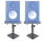 Par Suporte/Pedestal Mesa p/Monitor de Referência KRK,Yamaha