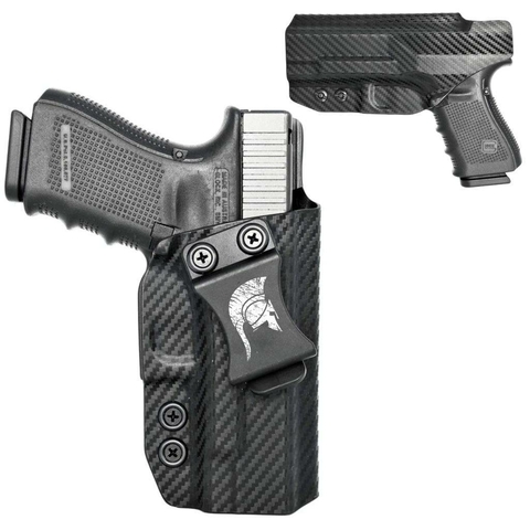 Coldre Kydex IWB Velado Glock G19 | G19X | G23 | G25 | G32 Carbon Fiber