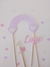 3 Toppers torta "Lluvia de Amor"