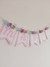 Banderín con flores en relieve (precio por letra) - tienda online