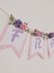 Banderín con flores en relieve (precio por letra) - tienda online