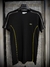 Camisa Lacoste Fine Line 2025 - Preta detalhe amarelo - comprar online